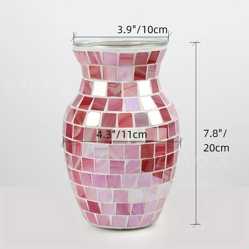 ガラス　花瓶　花器　フラワーベース　オブジェ　ピンク ガラス 花瓶 花器 フラワーベース オブジェ ピンク ガラス 花器