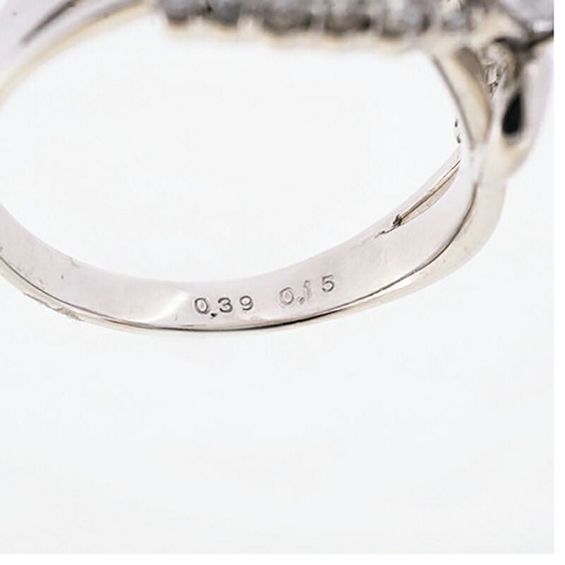 jv434】 リング Pt900 プラチナ ダイヤモンド 0.39ct/0.15ct