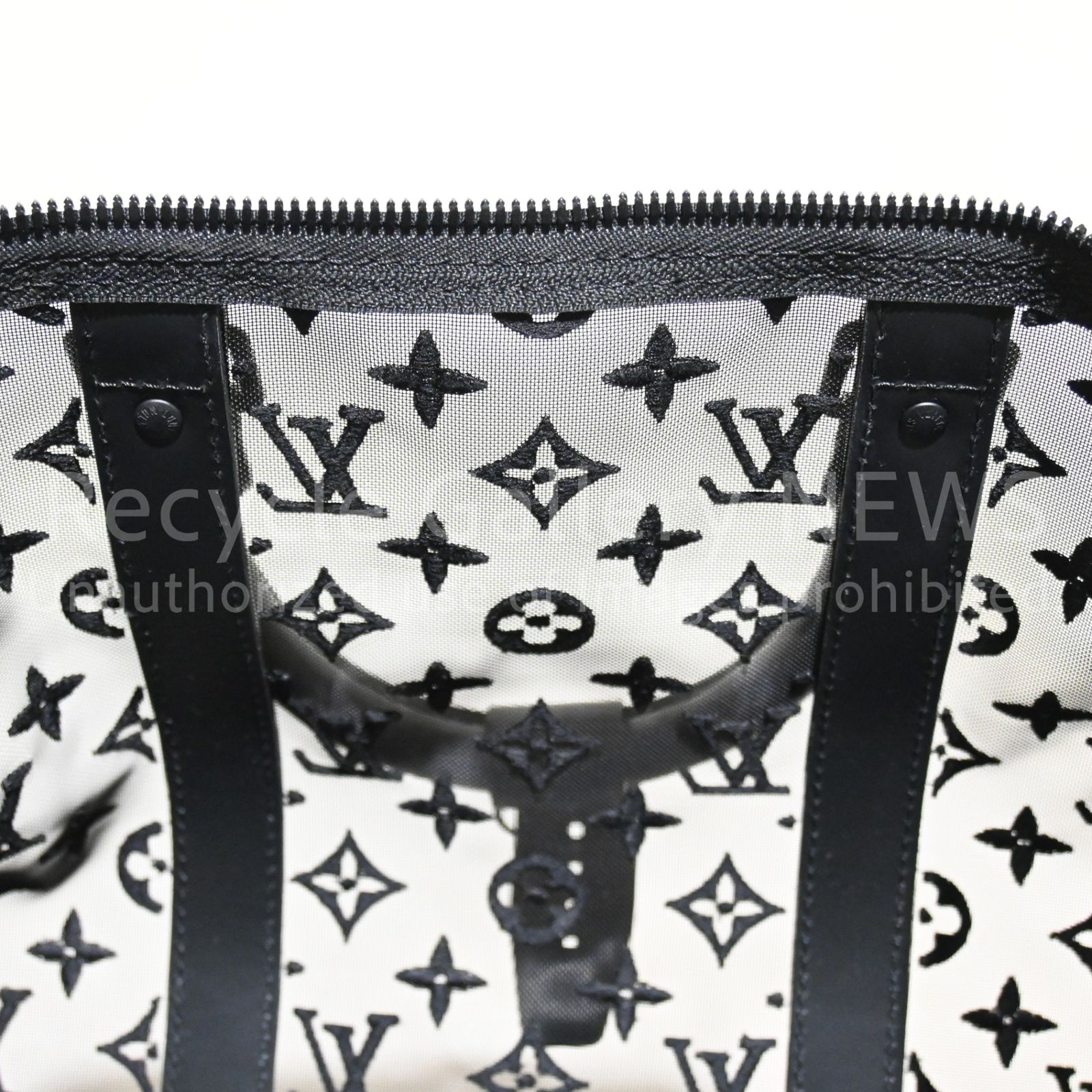 ○ LOUIS VUITTON モノグラム メッシュ・レザー ボストンバッグ