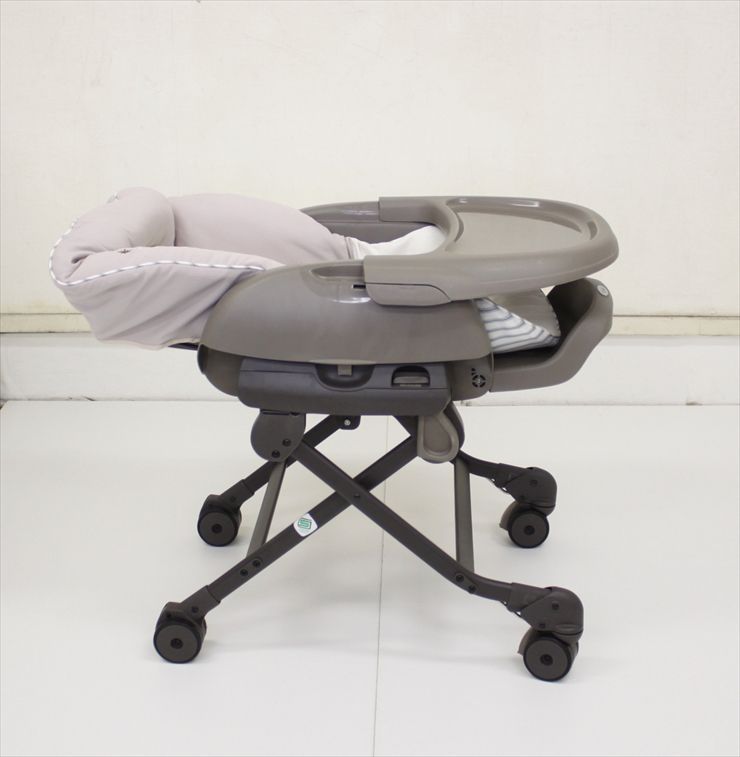 美品 ネムリラ FF キャンディベージュSB 手動ハイローチェア