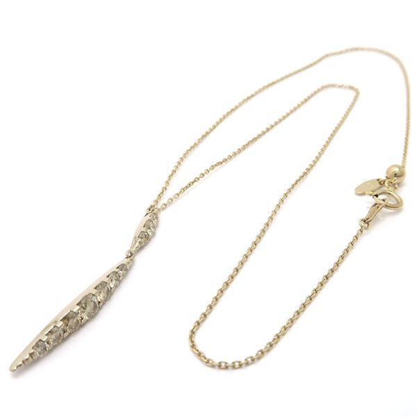 Kashikey ネイキッド ネックレス K18BG ブラウンダイヤ 1.00ct BD