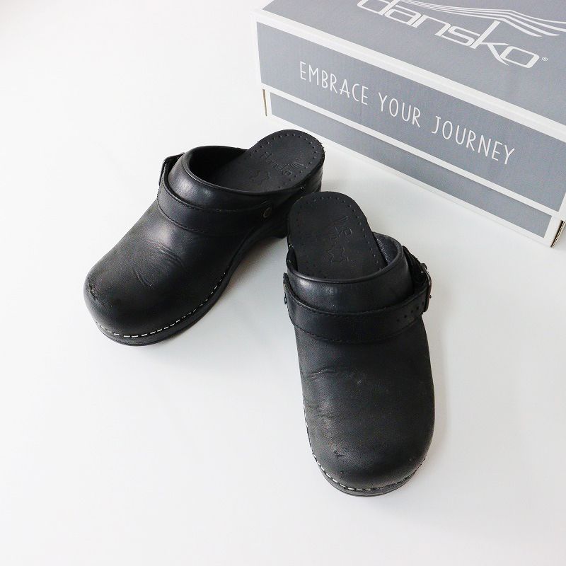 ダンスコ dansko INGRID クロッグサンダル 35/ブラック サボ 