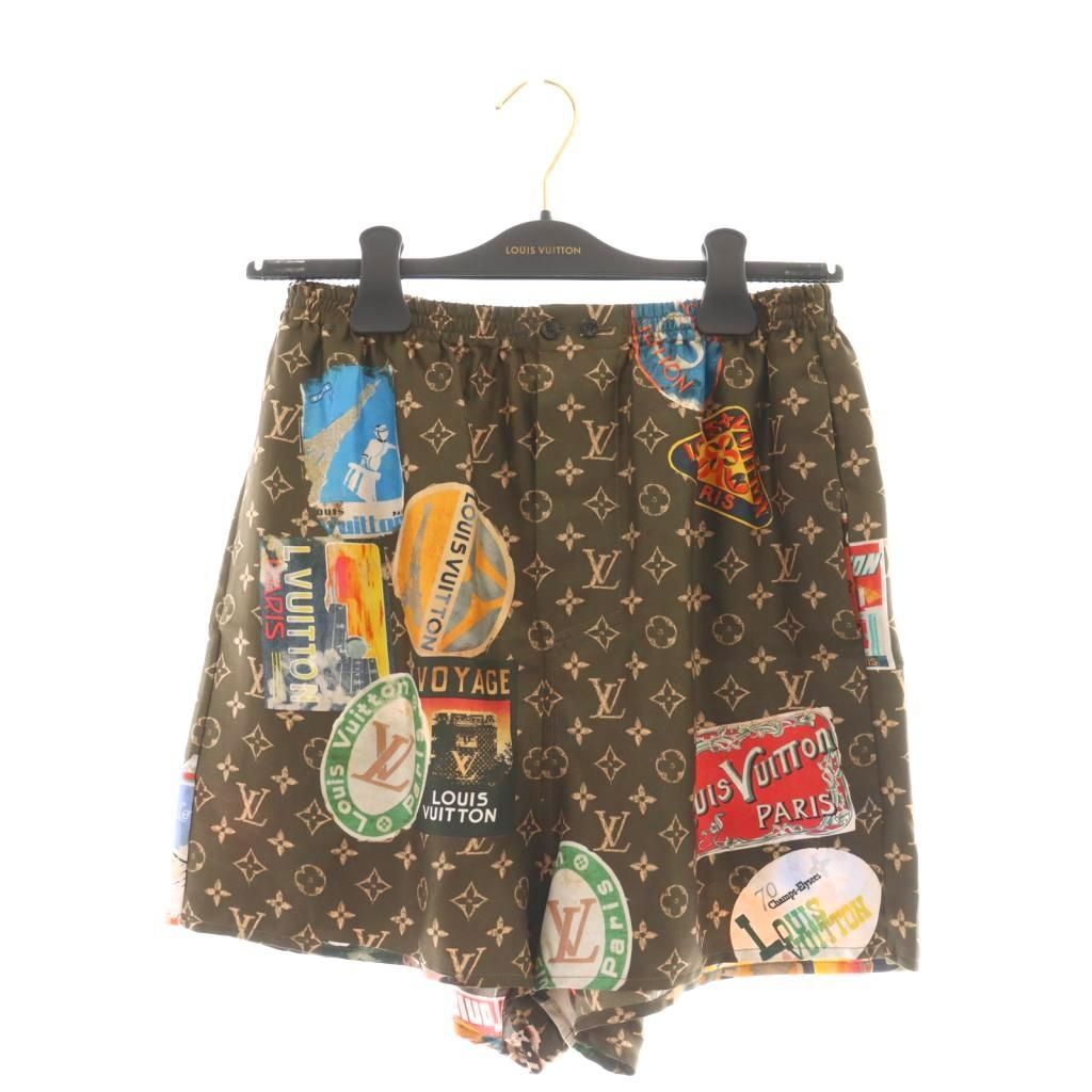 ルイヴィトン LOUIS VUITTON 24AW シルク エリゼパレス ボクサー ショートパンツ ハーフパンツ 36 マルチ DF OS