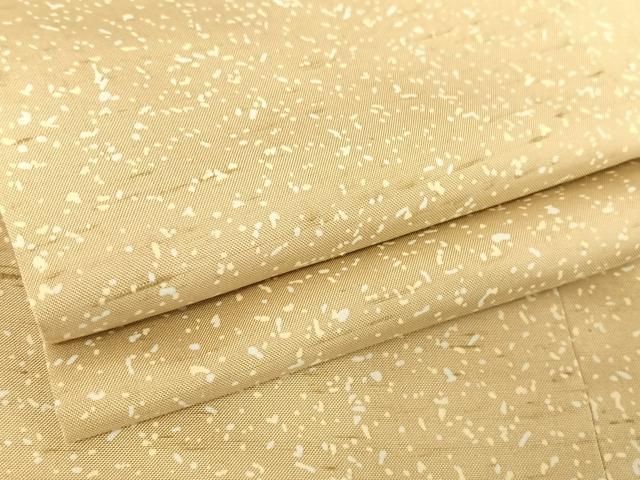 平和屋着物●石川県指定無形文化財 牛首紬 白山工房 手織り 箔散らし 正絹 AABB1295np