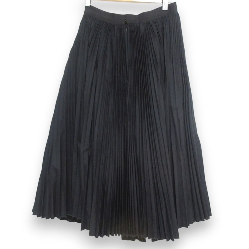 美品 sacai サカイ Cotton Poplin Zipper Pleated Skirt フロント