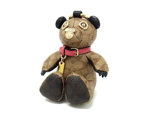 コーチ　ベアチャーム　黒　レア　新品未使用 □新品□未使用□ COACH コーチ シグネチャー PVC ベア くま クマ
