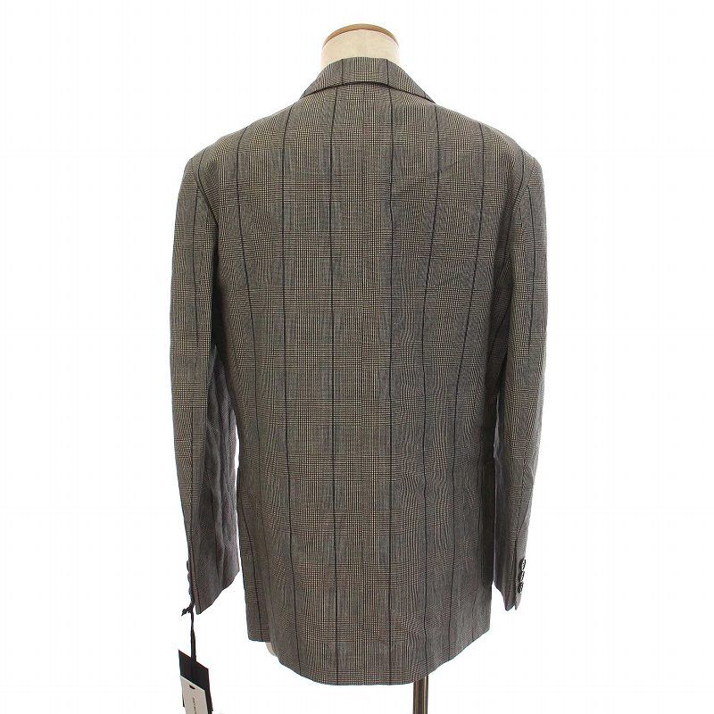 ダイエットブッチャースリムスキン DIET BUTCHER SLIM SKIN シングルスーツ セットアップ 上下 グレンチェック テーラードジャケット 2B パンツ 1 S グレー ネイビー D191J225 YM