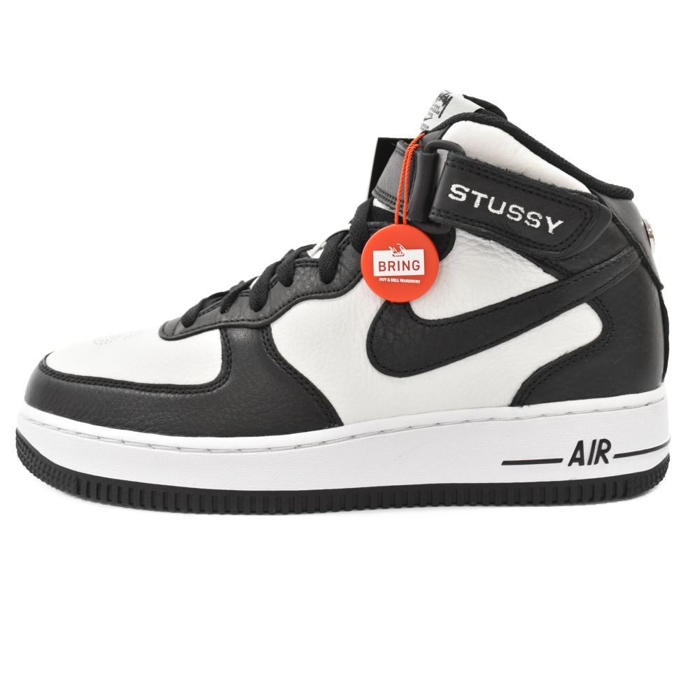 NIKE (ナイキ) ×STUSSY AIR FORCE1 07 MID SP BLACK LIGHT BONE DJ7840