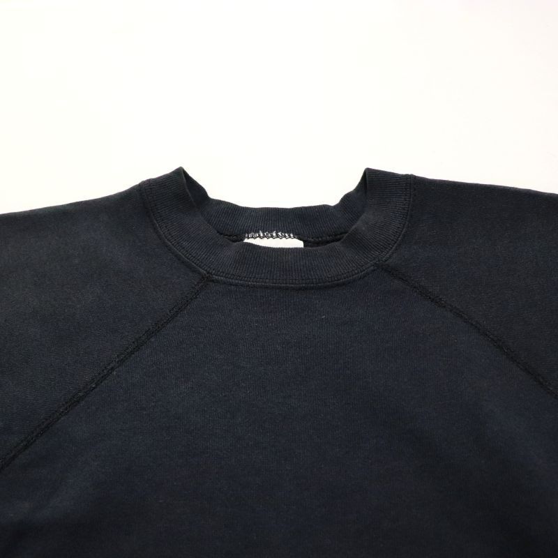 【80s】ラグラン 無地スウェット フェード 80s jerzees USA製 無地ラグランスウェット 水色 XL – 【古着屋