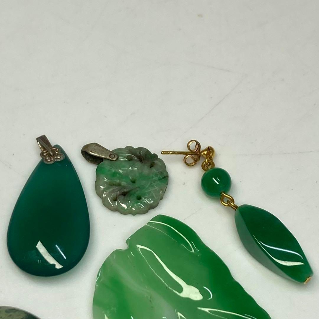 翡翠 小売 アクセサリー色々 68g 東H6-0506ア14 翡翠 アクセサリー色々