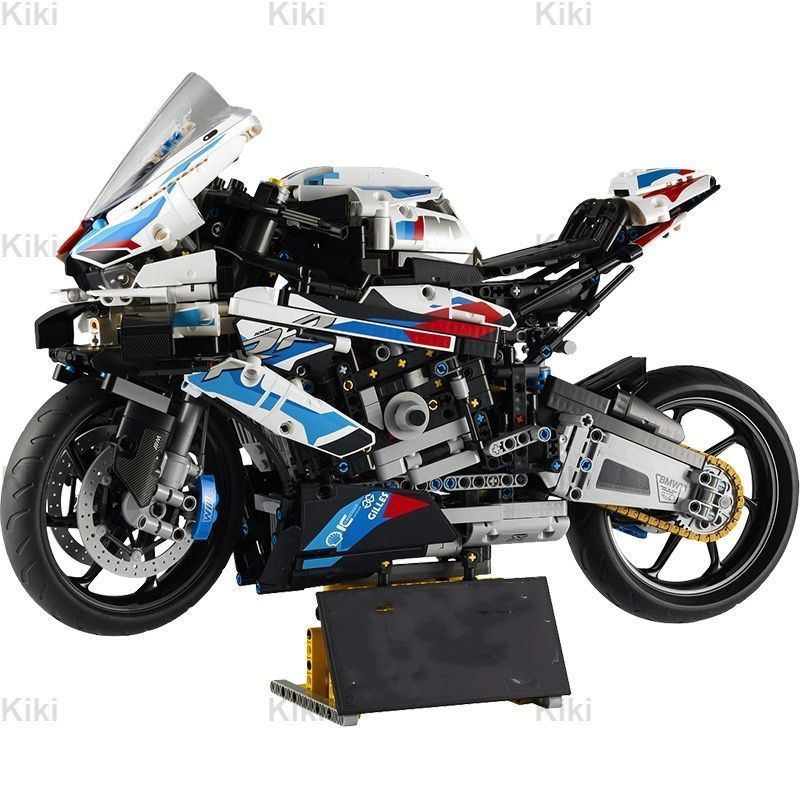 新品未使用互換性レゴブロック詰め合わせ宝コードT2118バイクM1000RRメカニックグループ男の子のおもちゃです