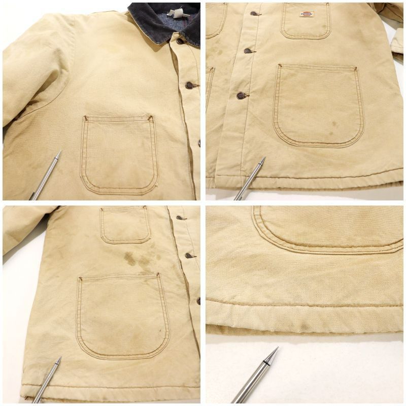 80s vintage Dickies 裏地ブランケット ダック カバーオール メンズ