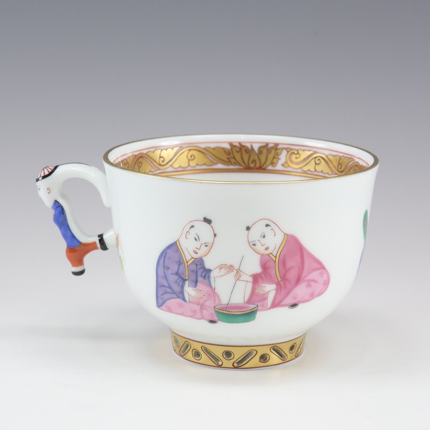 HEREND】ヘレンド シノワズリ 明の宮女 マンダリン カップ&ソーサー 3