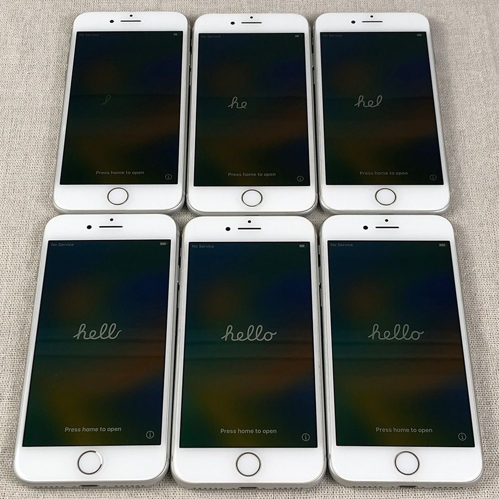 【6点セット・SIMロック解除済】Apple iPhone 8 本体 64GB シルバー（A1906）【キズ多数あり】/SP-240897