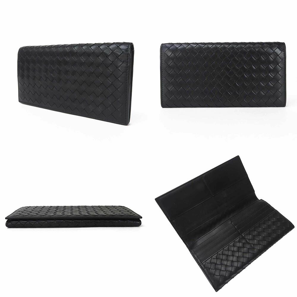 中古】BOTTEGA VENETA ボッテガヴェネタ イントレチャート 二つ折り長  