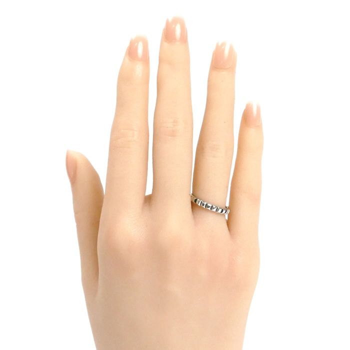 値下げ！【極美品】BOUCHERON クルドパリ リング ミディアム プラチナ BOUCHERON 【新品同様】ブシュロン キャトル クル ド パリ