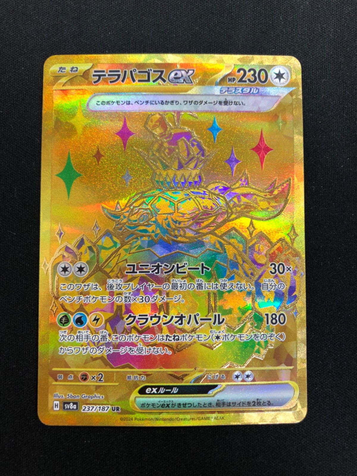 テラパゴスex UR SV8a テラスタルフェスex 237/187 テラパゴスex UR SV8a テラスタルフェスex 237/187 - メルカリ