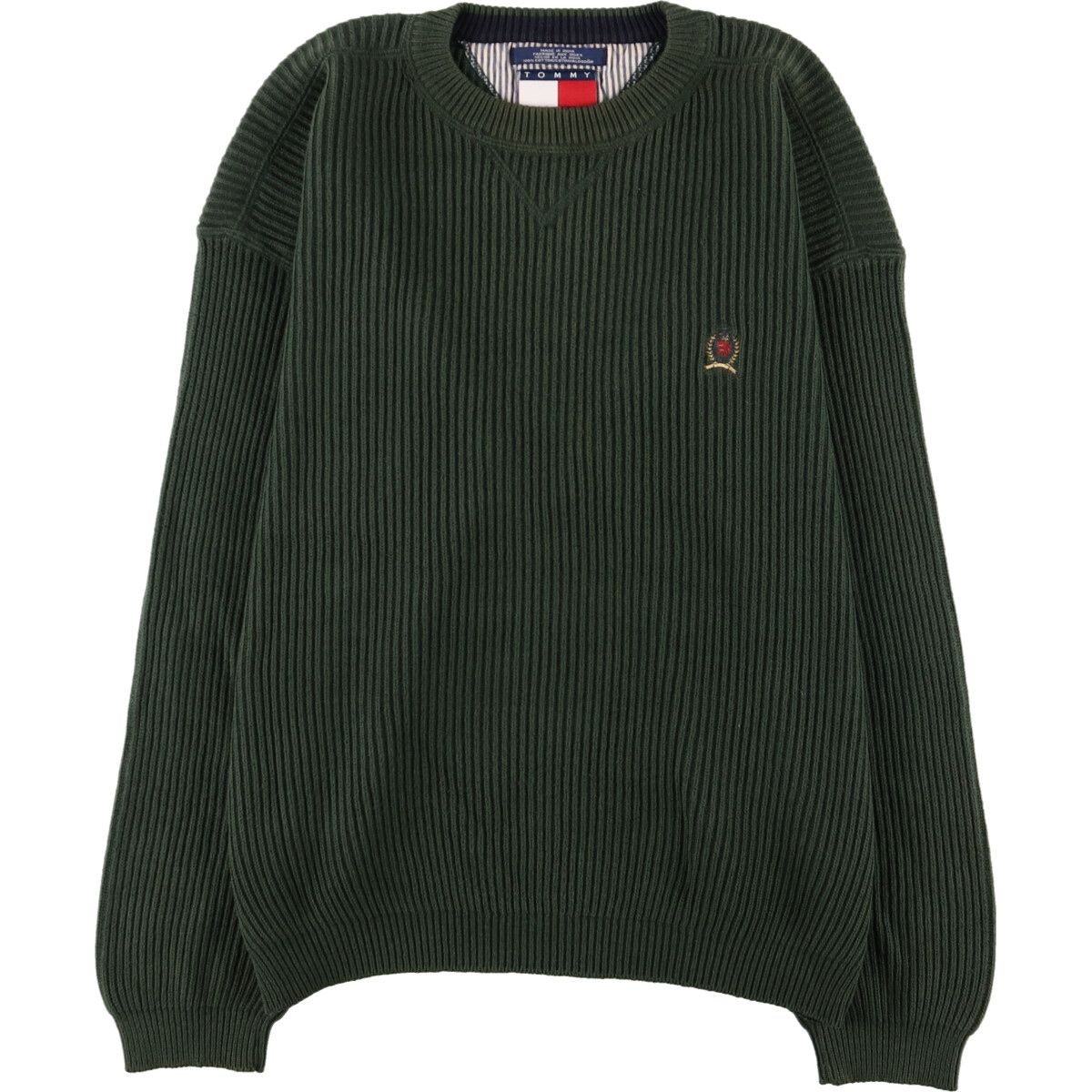 古着 90年代 トミーヒルフィガー TOMMY HILFIGER コットンニット 