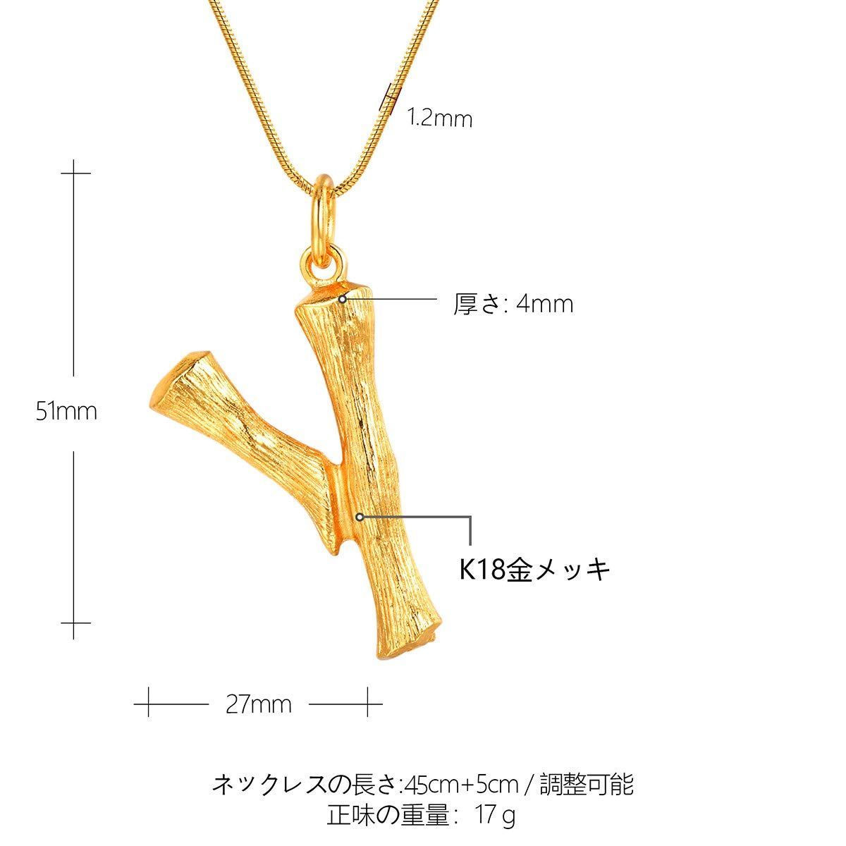 Amazon | Focalook c イニシャル ネックレス 18金 女性用 