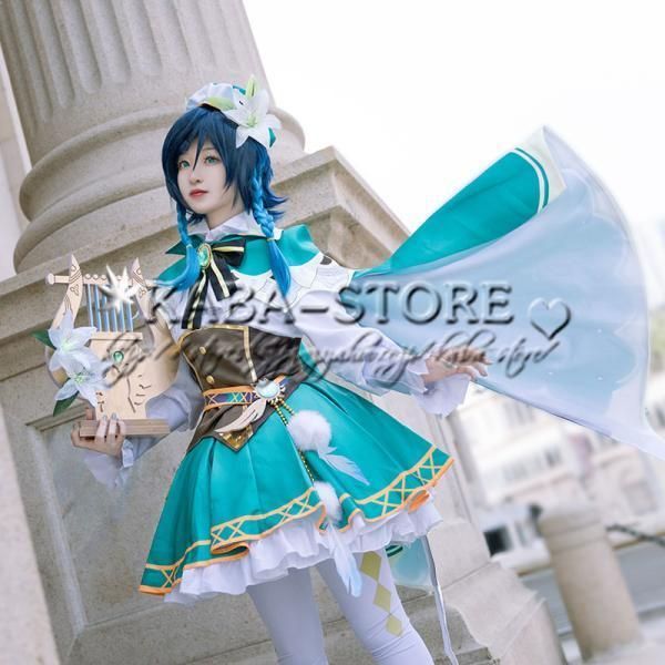 原神 Genshin げんしん ウェンティ Venti コスプレ靴/ブーツ cosplay