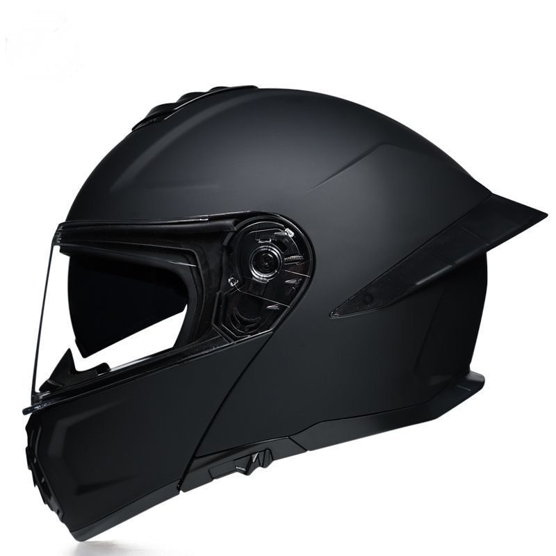 バイクオートバイヘルメット（サイズXL）黒色つや消しのヘルメット