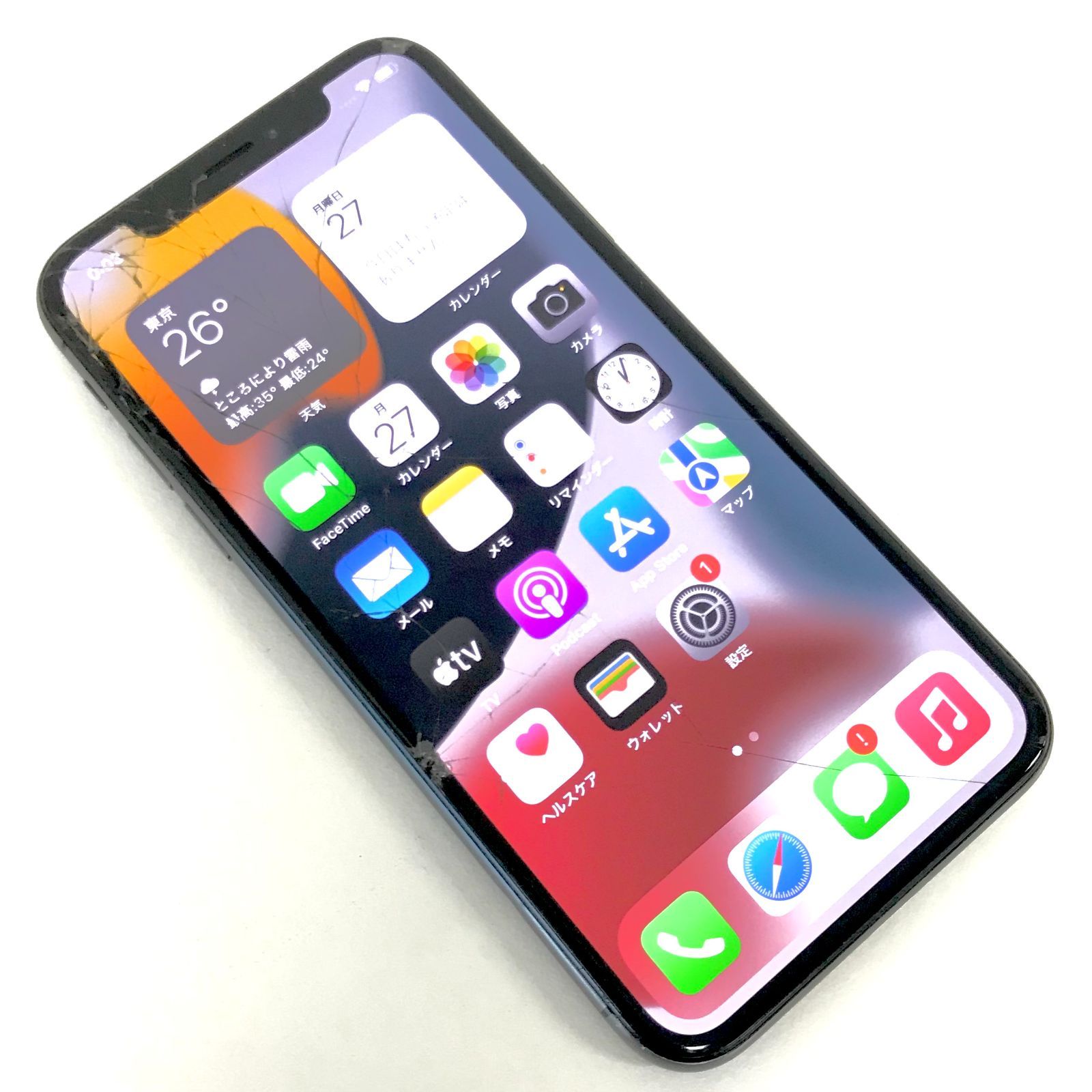 iPhone X／256gb／スペースグレイ／SIMロック解除／ジャンク品 θ【ジャンク/SIMロック解除済み】iPhone X 256GB スペースグレイ