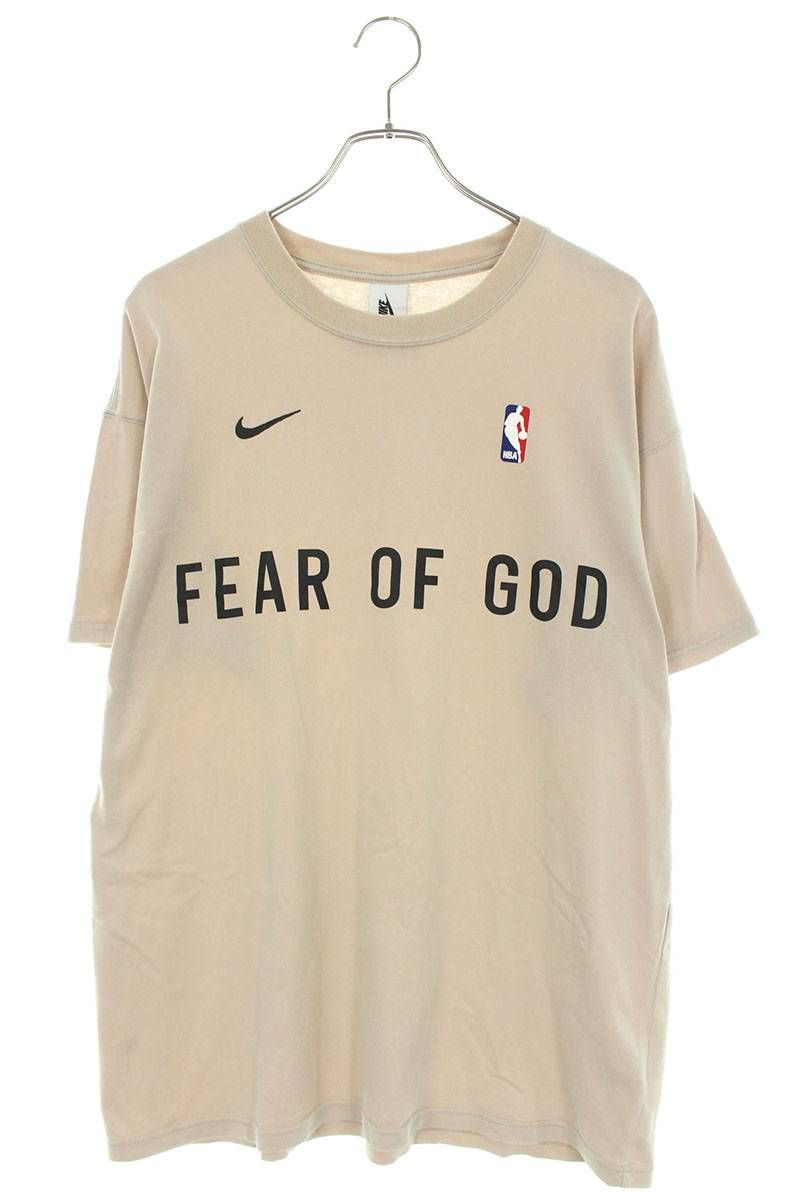 ナイキ ×フィアオブゴッド FEAR OF GOD M NRG W TOP CU4699-133 ロゴデザインTシャツ メンズ M