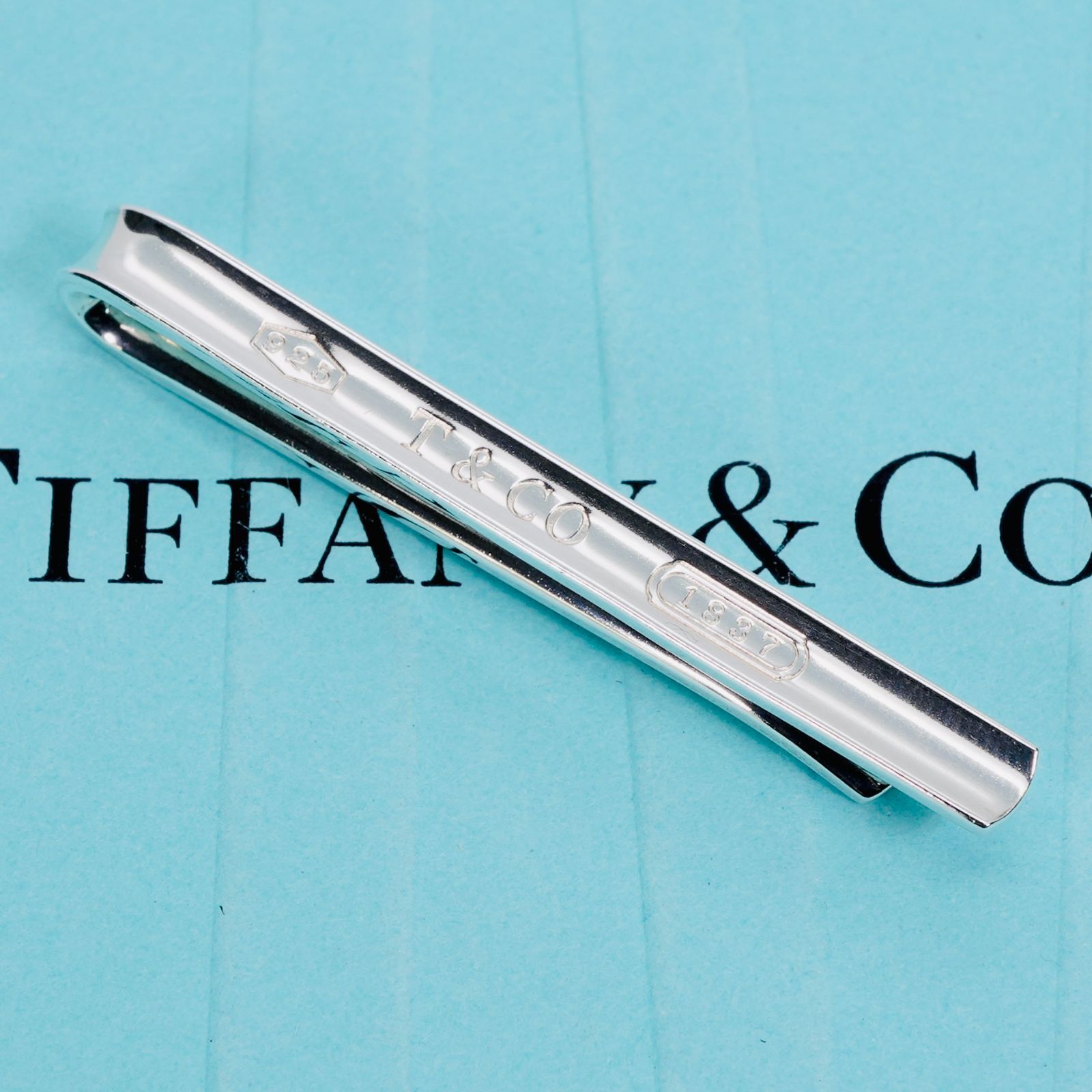 希少！Tiffany、ネクタイピン 極美品 ティファニー 1837 ナロー ネクタイピン シルバー/24