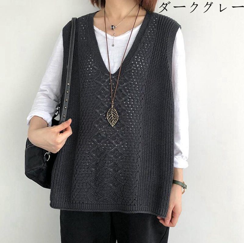 ベスト ジレ PONTI Teardrop bieaded V-neck vest PO1Q001：ベスト レディース PONTI ベスト ジレ Teardrop bieaded V-neck vest PO1Q001