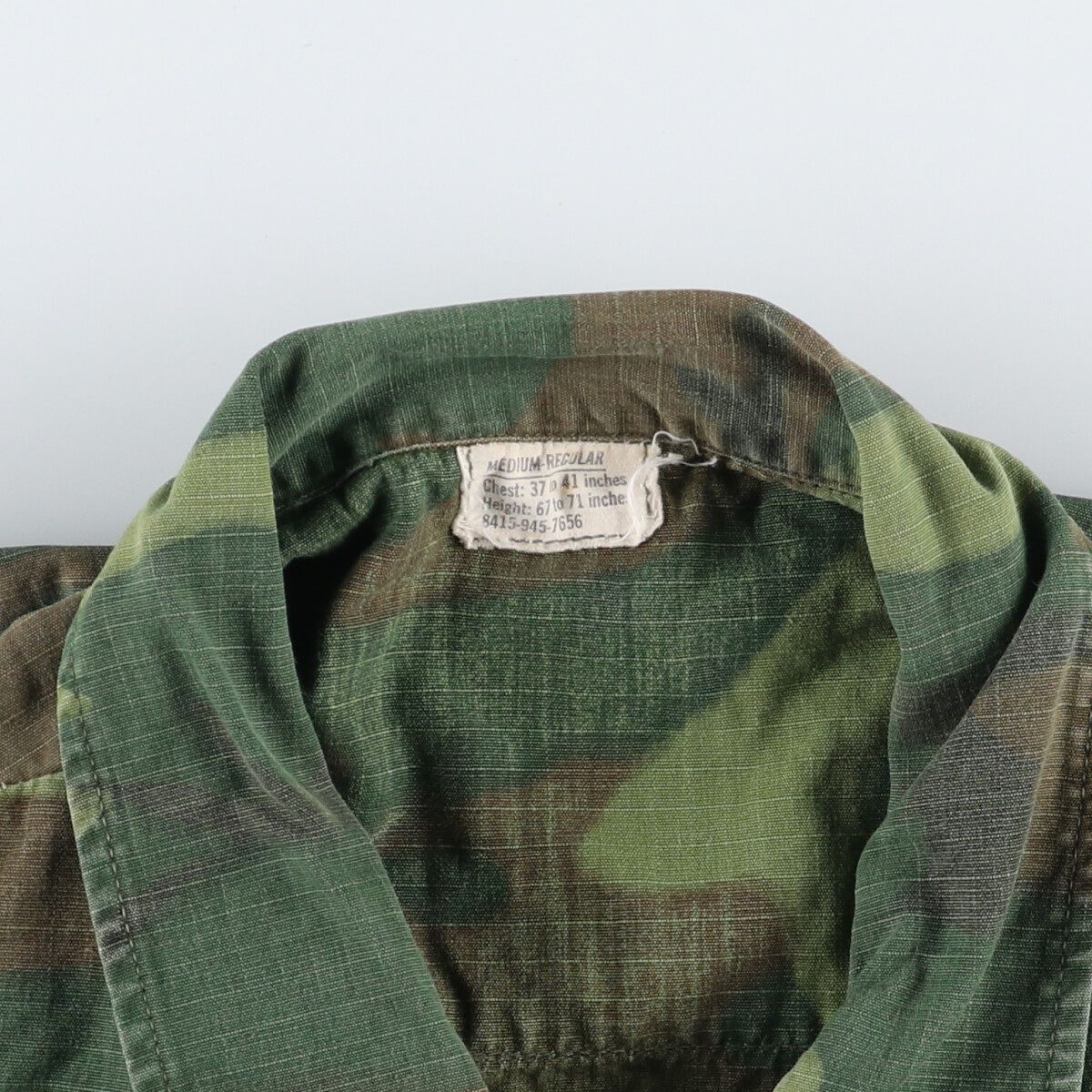 古着 60年代 米軍実品 ジャングルファティーグ 5th 迷彩柄 ERDL 