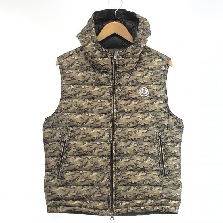 【廃盤/美品】MONCLER ダウンベスト ブラウン 1 中古】MONCLER ダウンベスト 1 ブラウン モンクレール[10