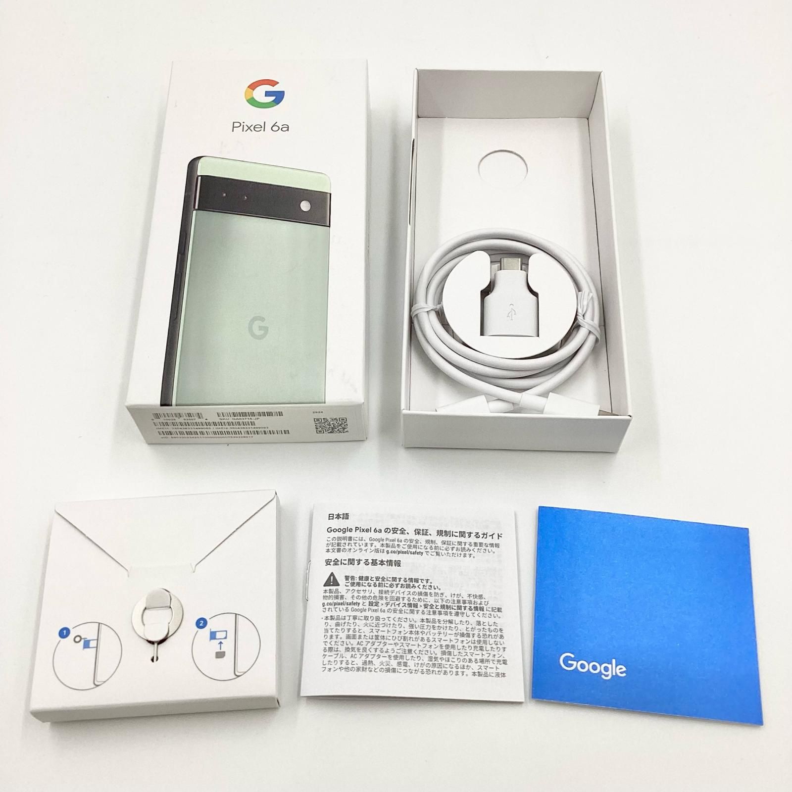 全額返金保証】【最速発送】Google Pixel 6a 128GB セージ au 動作確認