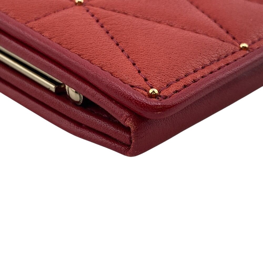 ヴァレンティノガラヴァーニ Valentino Garavani 長財布 がま口 レッド