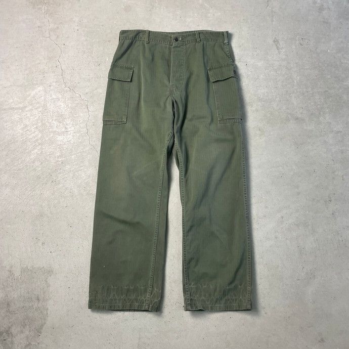 40年代 U.S.ARMY 米軍実品 M-43 HBT サイドカーゴパンツ 13STAR メンズ 