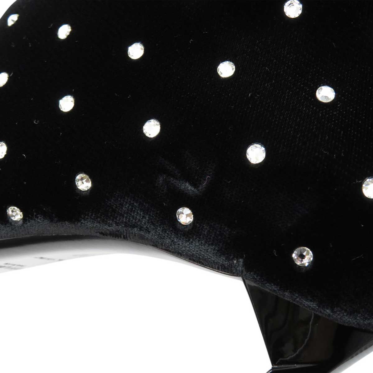  サンローラン パリ ベロア ショートブーツ レディース ブラック SAINT LAURENT PARIS アパレル 小物 その他 ブーツ