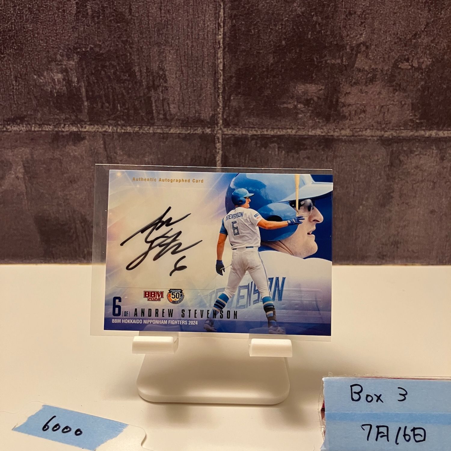 2024 BBM Andrew Stevenson 27/57 直筆サイン 北海道日本ハム