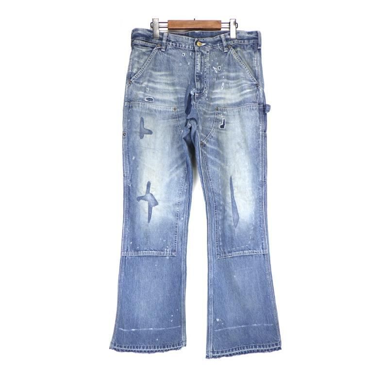 セントマイケル SAINT MICHAEL 24AW 【 DOUBLE KNEE DENIM BLUE