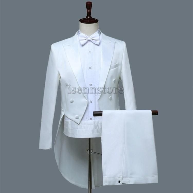 タキシードスーツ メンズ 4点セット 燕尾服 フォーマル 礼服 マジシャン 舞台 指揮者 男性 ステージ衣装 合唱 演奏会 イベント xzdsbxg