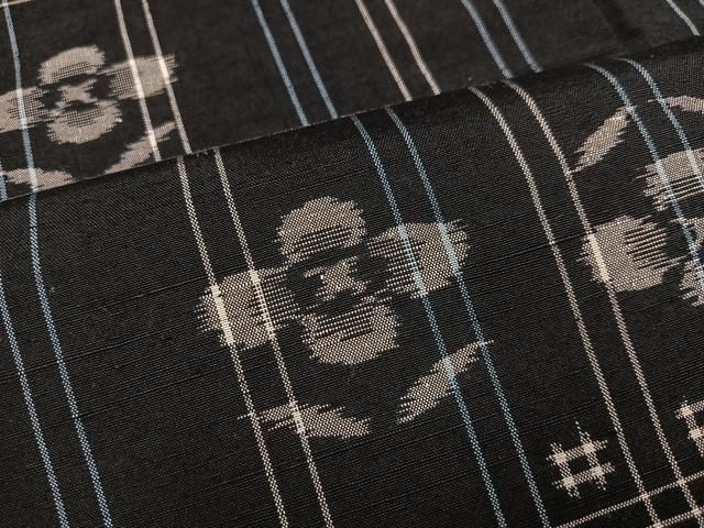 平和屋着物●上質な紬　花蝶文　正絹　逸品　AAAZ5066ph 平和屋着物○上質な紬 花蝶文 正絹 逸品 AAAZ5066ph 平和屋着物