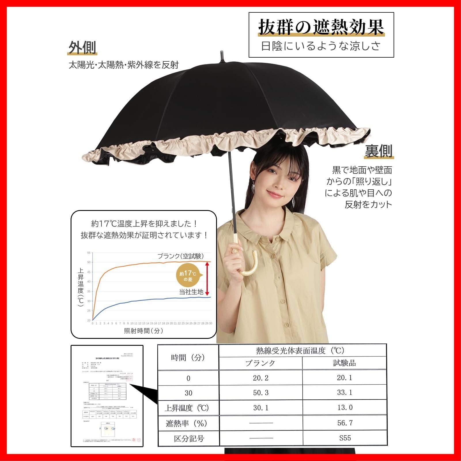 晴雨兼用 フリル