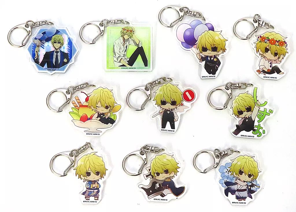中古】雑貨 全10種セット アクリルキーホルダー 「くじ引き堂