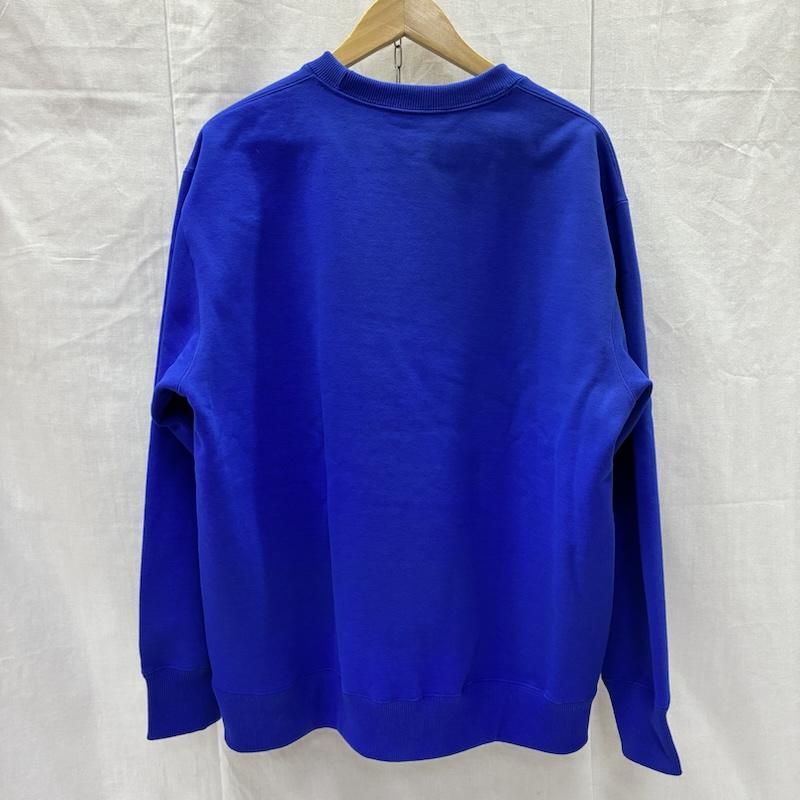 THE NORTH FACE ザノースフェイス トレーナー 長袖 NT62337 スモールロゴヘザースウェットクルー ユニセックス blue L 裏起毛