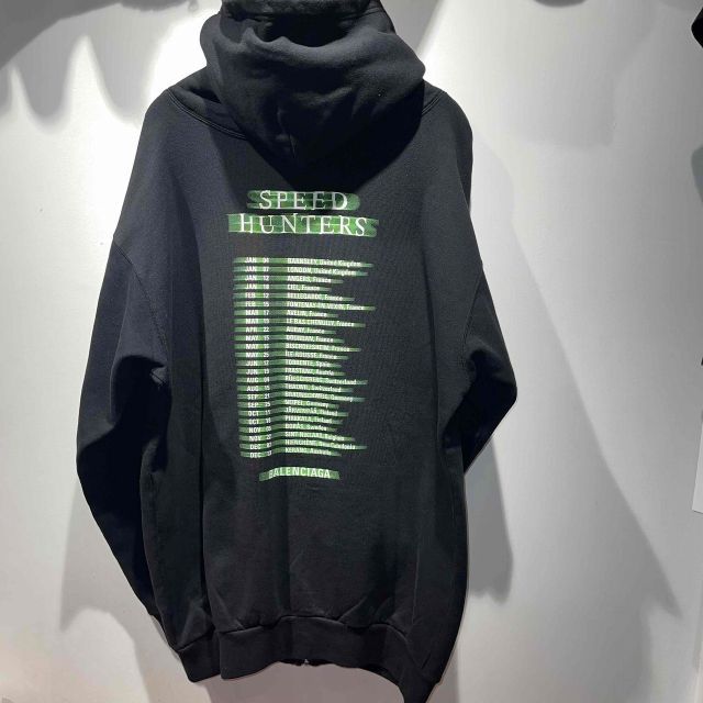 BALENCIAGA 19ss SPEED HUNTERS ZIP UP HOODIE 559100-TDV38