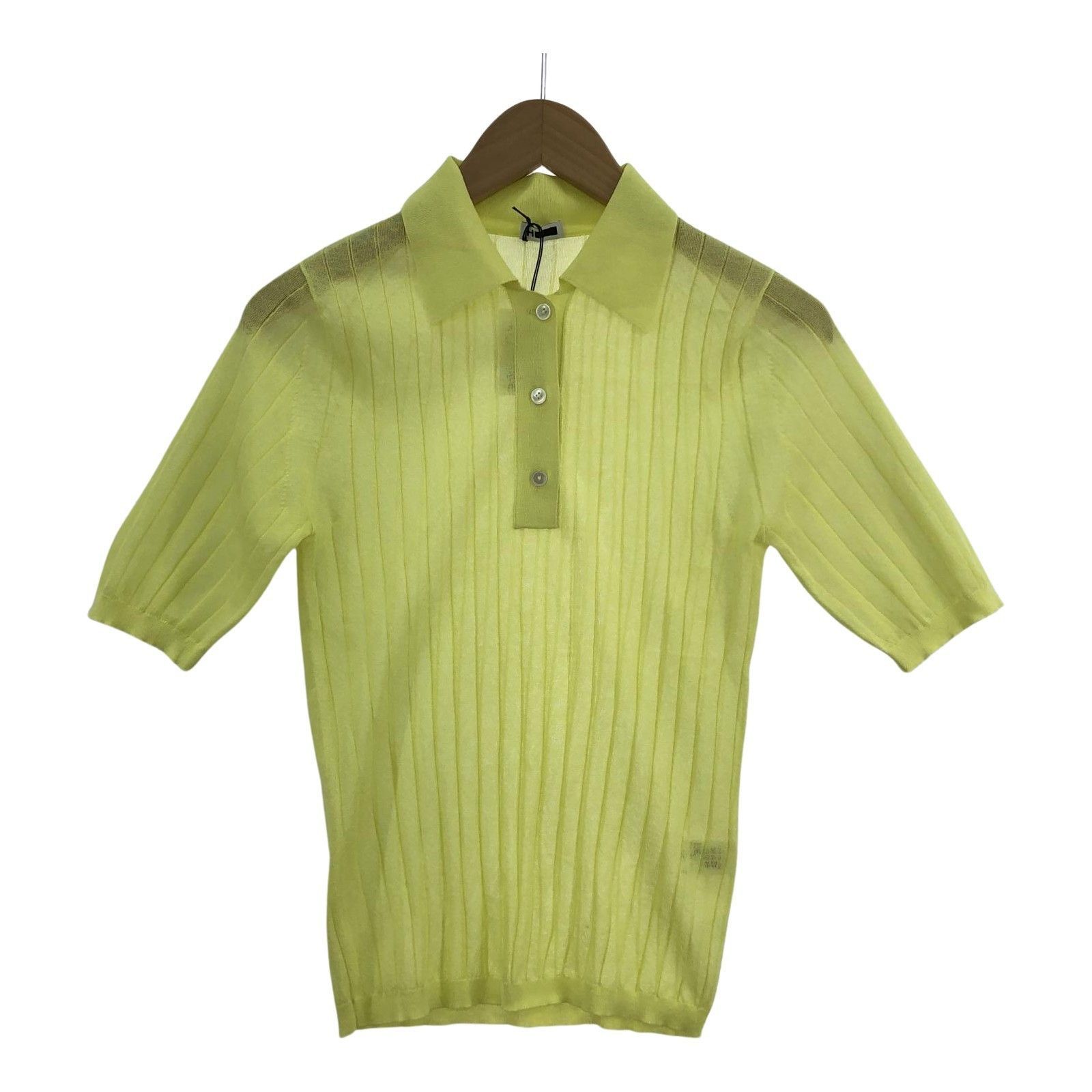H BEAUTY&YOUTH UNITED ARROWS/SHEER RIB SHIRT KNIT PULLOVER/F 
