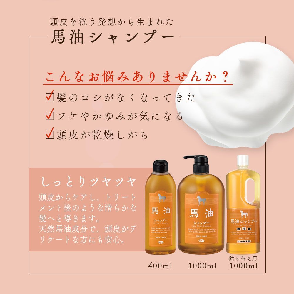 10％OFF 今治タオル付 アズマ商事 馬油シャンプー 1000ml ＆ 馬油