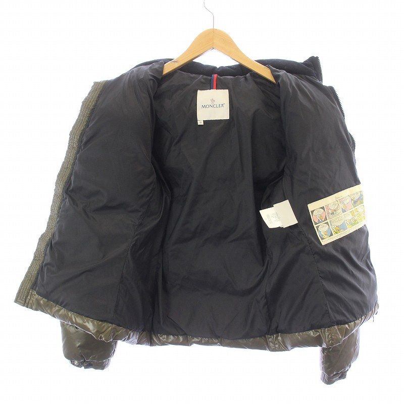 MONCLER】モンクレールダウンジャケットBADIAカーキ 0 袖ロゴ