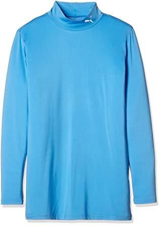 【新品・5営業日で発送】PUMA プーマ プーマ　コンプレッション　ジュニア　モックネック　ＬＳ　品番：６５６３３２　カラー：ＳＡＸＥ－ＷＨＩＴＥ（１２）　サ...