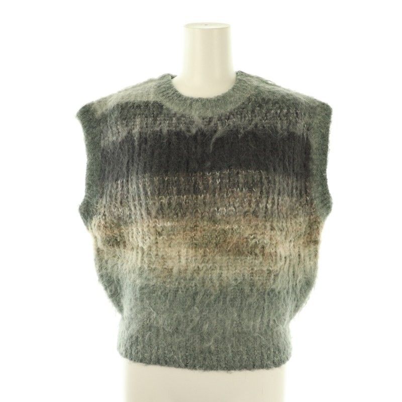 パーバーズ perverze ニットベスト パーバーズ PERVERZE Gradient Stripe Vest ニットベスト プル
