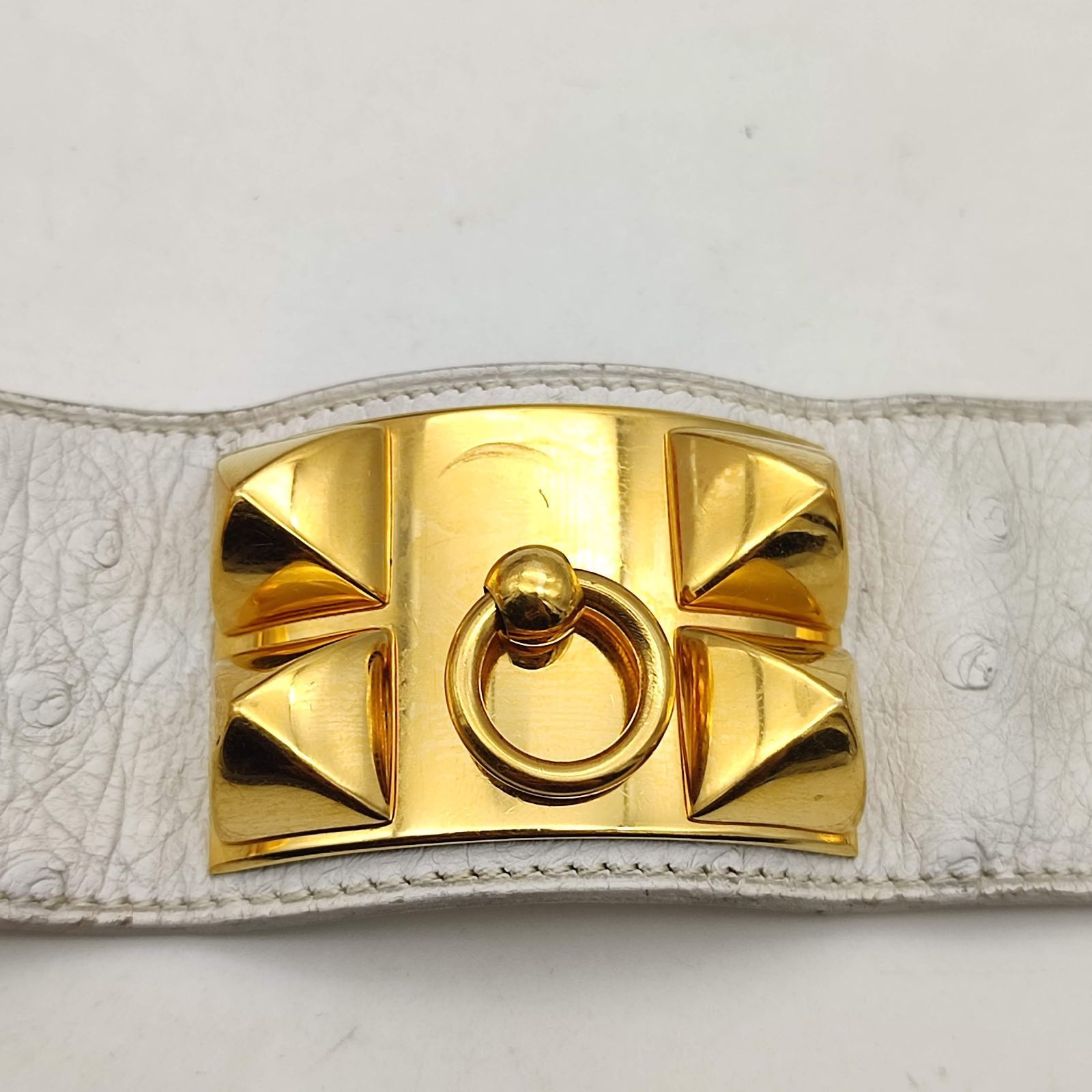 エルメス　コリエドシアン　ホワイト　ゴールド　T1 エルメス Hermes HERMESリング コリエドシアン Collier de Chien