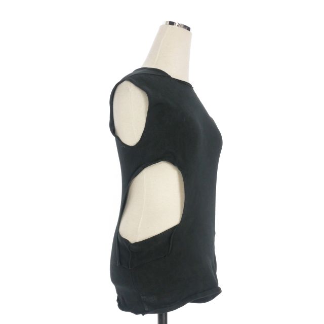 RickOwens 24ss アシンメトリードレープノースリーブ RickOwens 24ss アシンメトリードレープノースリーブ トップス